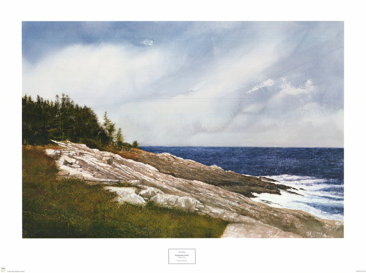 Pemaquid Point by Doug Brega - 23 X 31 Inches (Art Print)