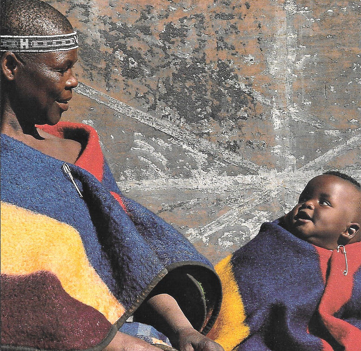 Ndebele Grandmother and Child by Patrick de Wilde - 6 X 6 Inches (10 Postcards)