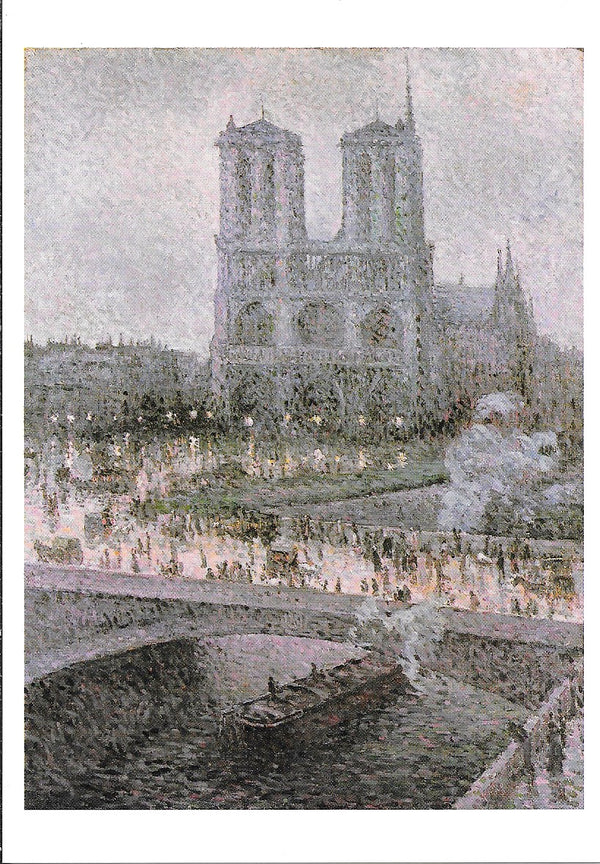 Notre Dame de Paris, 1900 by Maximilien Luce - 4 X 6 Inches (10 Postcards)