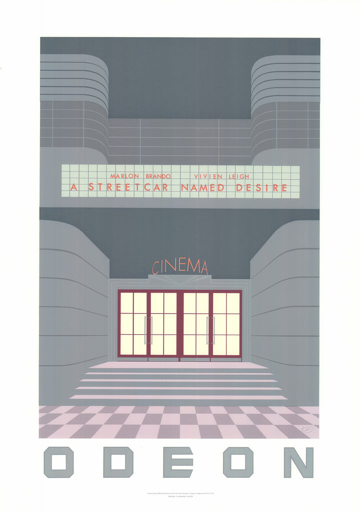 Odeon by Perry King - 25 X 36 Inches (Original Silkscreen Vintage Poster)