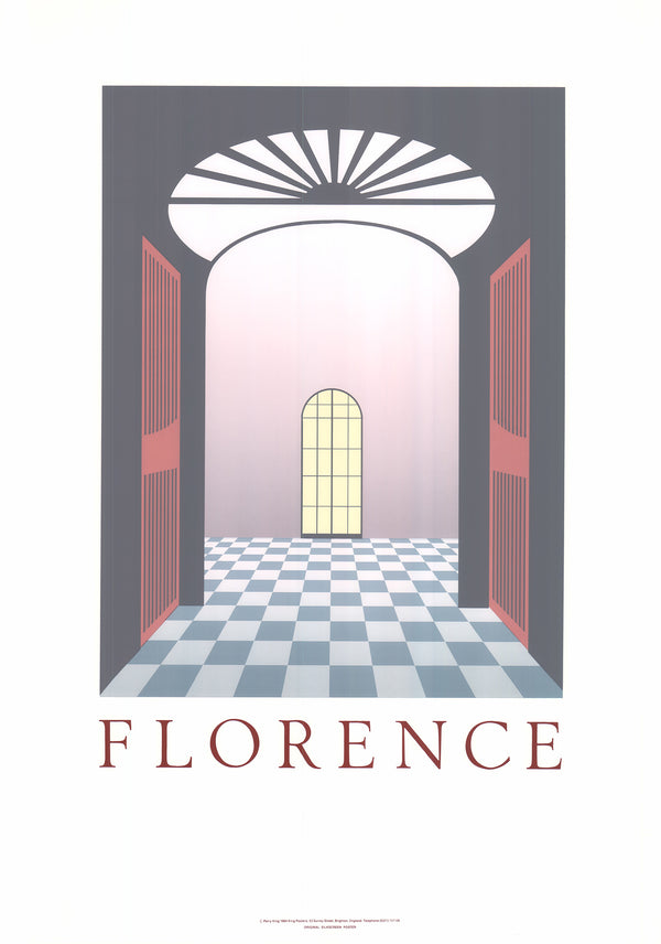 Florence by Perry King - 25 X 36 Inches (Original Silkscreen Vintage Poster)