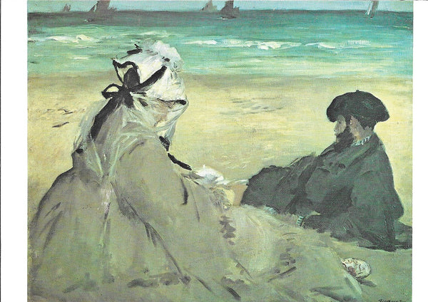 On the Beach, 1873 by Edouard Manet - 4 X 6 Inches (10 Postcards)