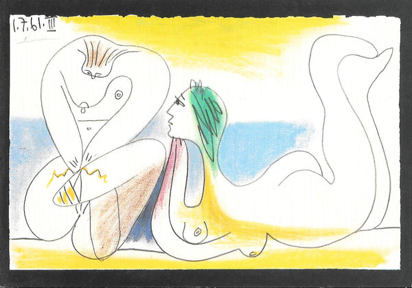 On the Beach, 1961 by Pablo Picasso - 4 X 6 Inches (10 Postcards)