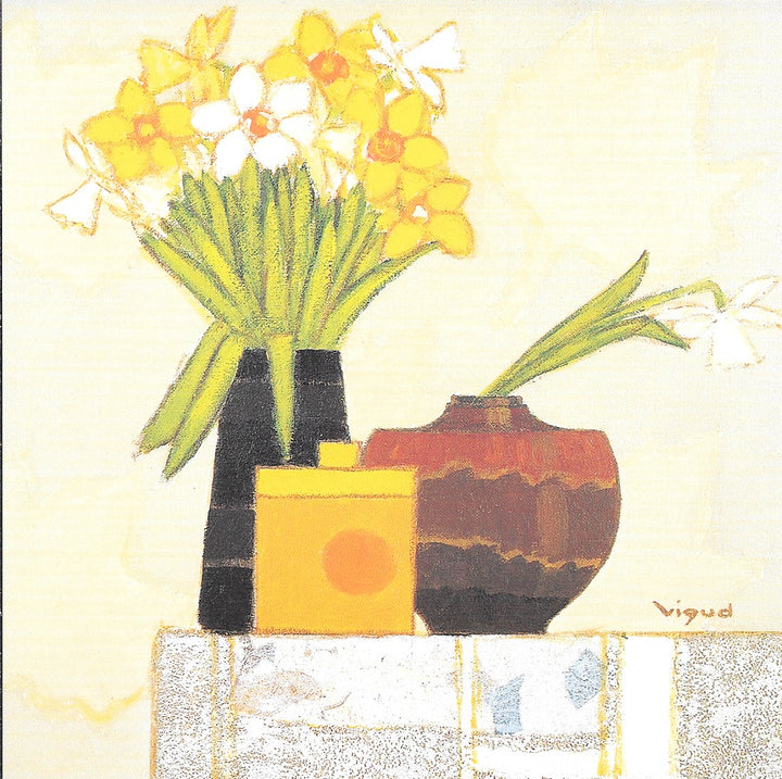 One More Flower by André Vigud - 6 X 6 Inches (10 Postcards)