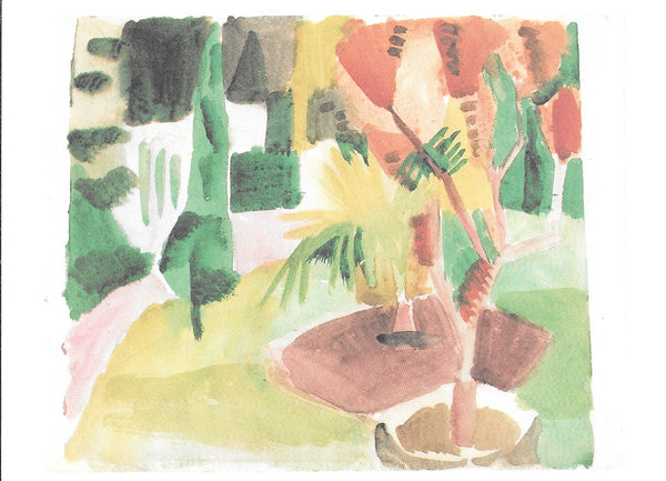 Our Garden on the Lake by August Macke - 4 X 6 Inches (10 Postcards)