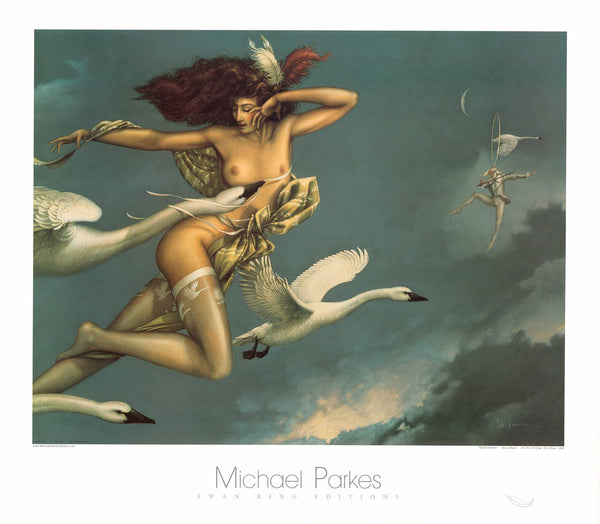 Night Flight, 1983 by Michael Parkes - 28 X 32 Inches (Art Print)