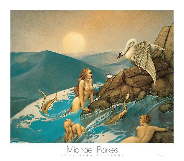 Dragon Fly by Michael Parkes - 28 X 32 Inches (Art Print)