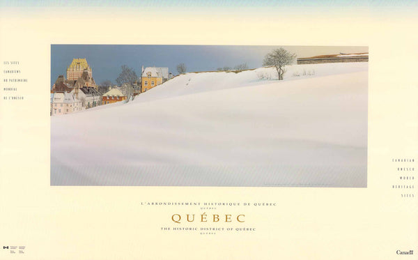 Québec par Bernard Pelletier - 20 X 32 pouces (lithographie offset)