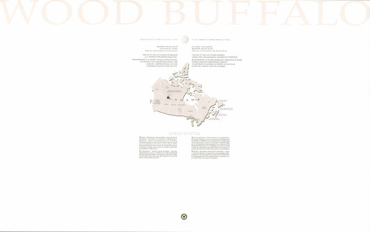Wood Buffalo, National Park, Alberta by Bernard Pelletier - 20 X 32 Inches (Offset Lithograph)