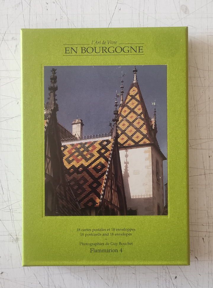 The Art of Living in Bourgogne by Guy Bouchet - 18 Postcards and Envelopes (Postcard box)