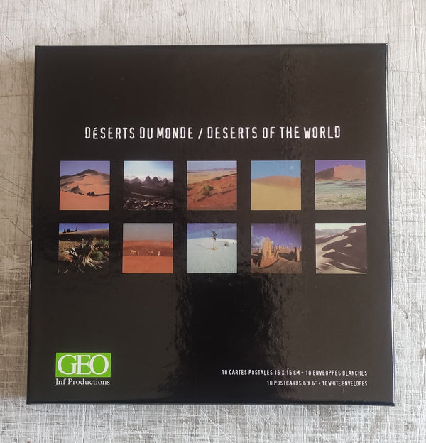 Deserts of the World - 10 Postcards and Envelopes (Postcard box)