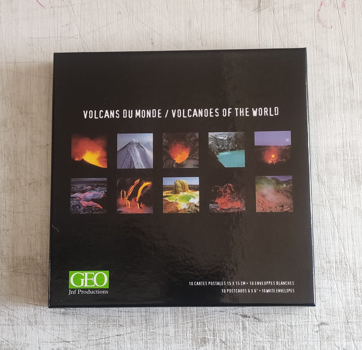 Volcanoes of the World - 10 Postcards and Envelopes (Postcard box)