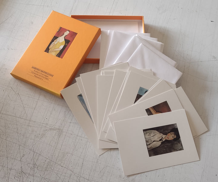 Amedeo Modigliani - 18 Postcards and Envelopes (Postcard box)