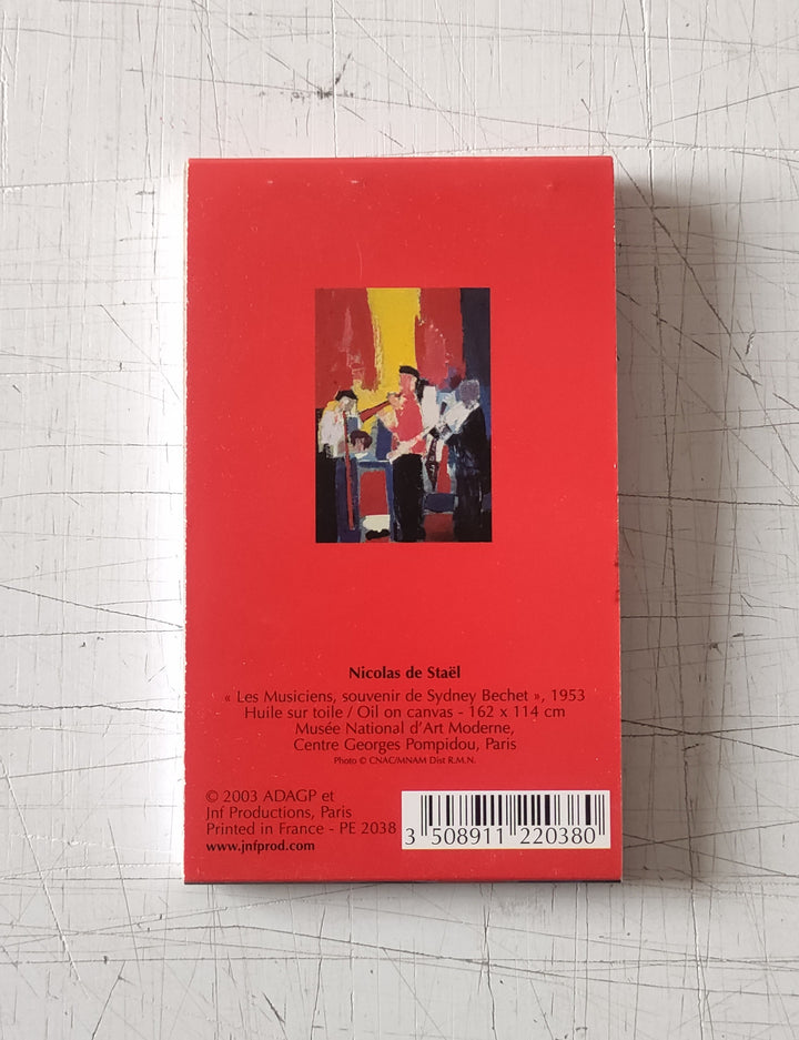 Les Musiciens, souvenir de Sydney Bechet, 1953 by Nicolas de Staël - 3 X 5 Inches (Notebook)