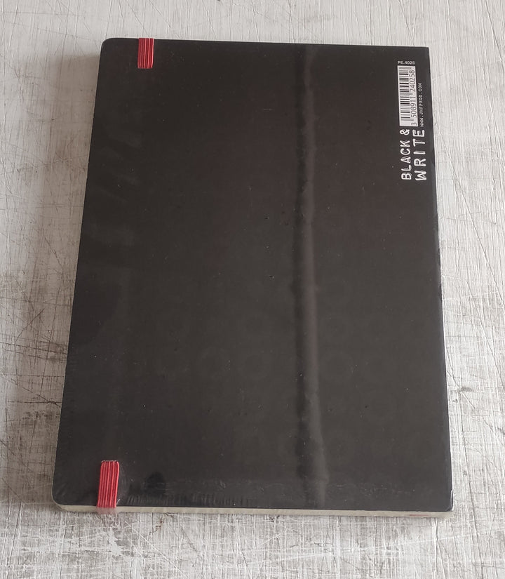 Black & Write - 6 X 8 Inches (Notebook with Elastic)