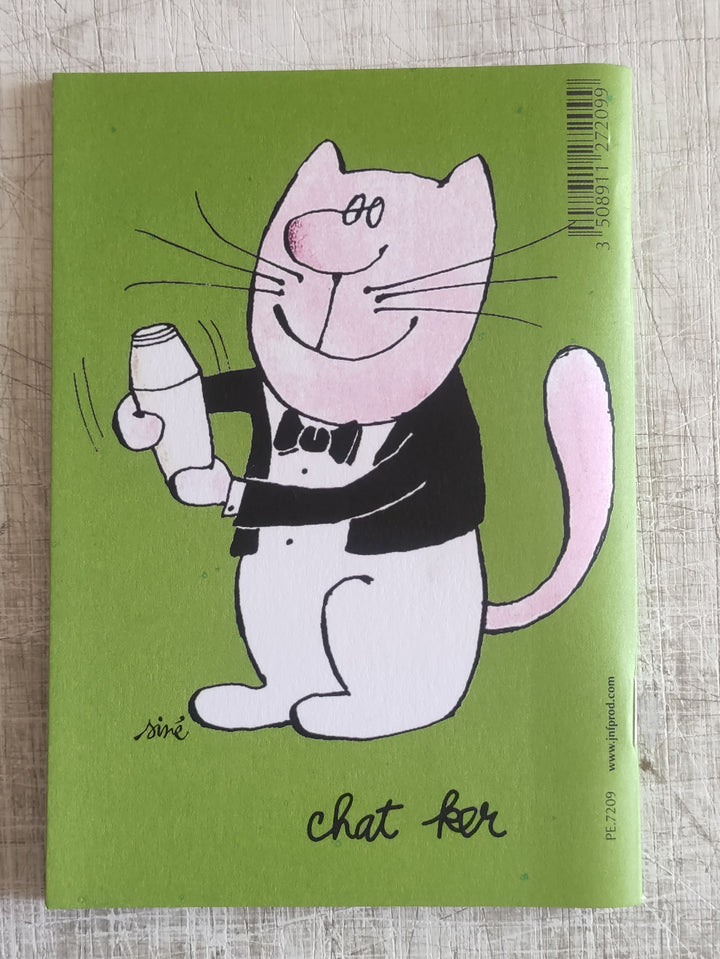 Cats, 1996 by Siné - 4 X 6 Inches (Lined Notebook)