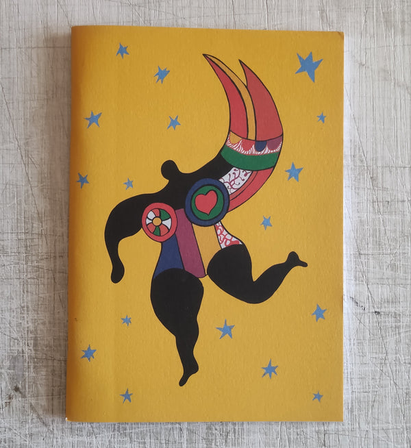 Angel with stars, 1992 by Niki de Saint Phalle - 4 X 6 Inches (Lined Notebook)