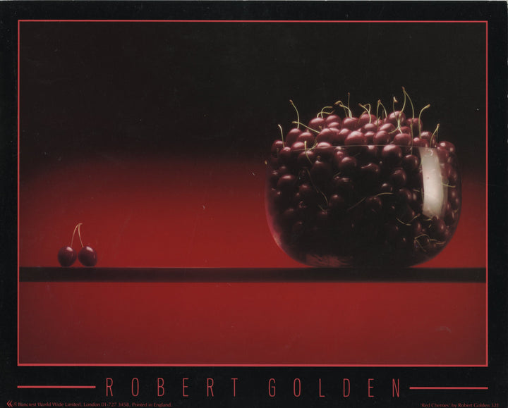 Red Cherries by Robert Golden - 10 X 12 Inches (Art Print)