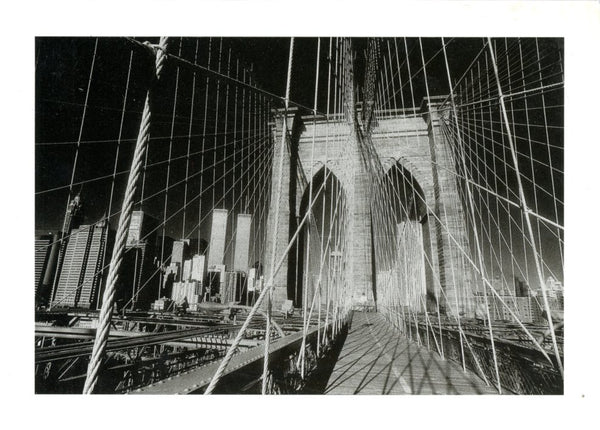The Brooklyn Bridge, New York 1985 by Abe Frajndlich - 5 X 7 Inches (Note Card)