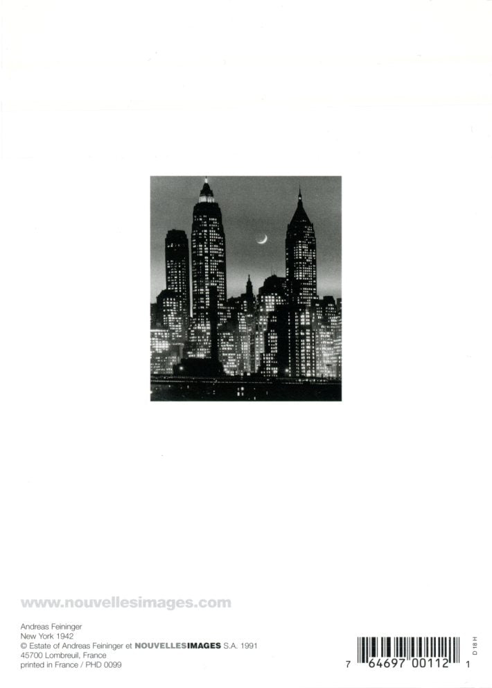 New York 1942 by Andreas Feininger - 5 X 7 Inches (Greeting Card)