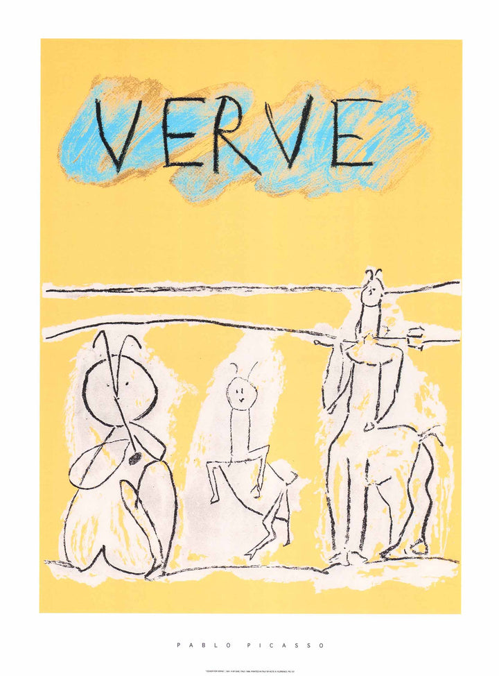 Cover for Verve, 1951 by Pablo Picasso - 24 X 32 Inches (Silkscreen / Serigraph)