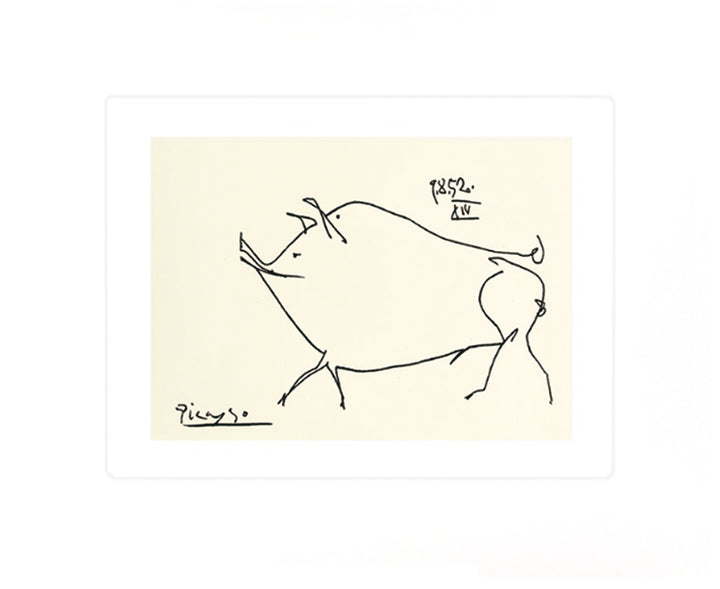 Le petit cochon, 1952 by Pablo Picasso - 20 X 24 Inches (Silkscreen / Sérigraphie)