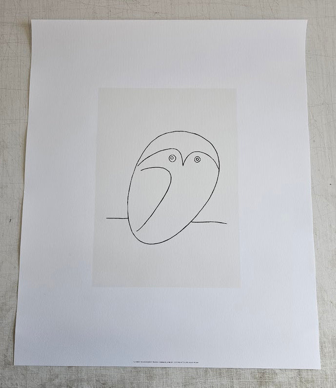 Le Hibou by Pablo Picasso - 20 X 24 Inches (Silkscreen / Sérigraphie)