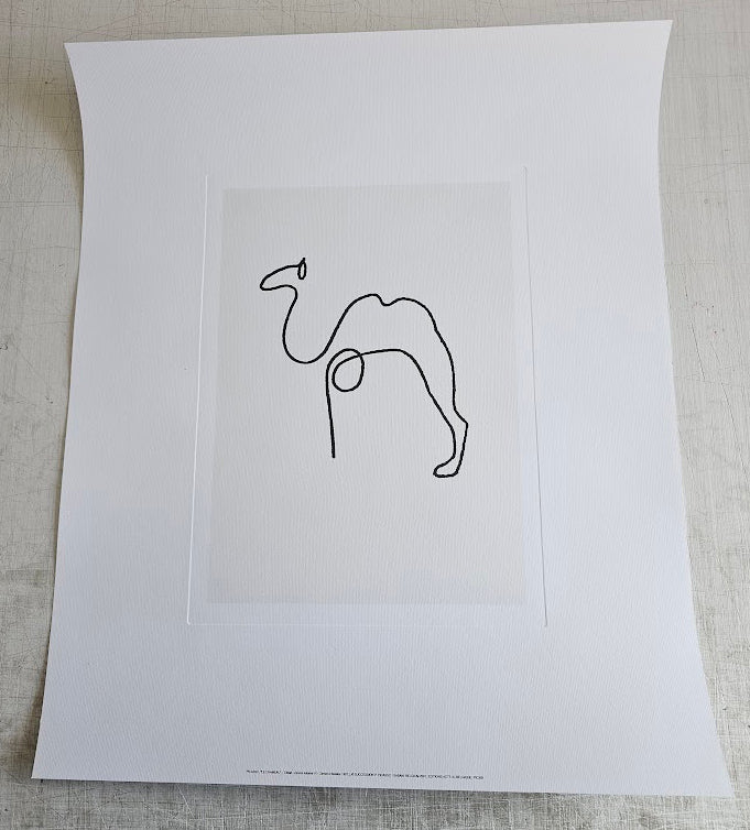 The Camel by Pablo Picasso - 20 X 24 Inches (Silkscreen / Sérigraphie)