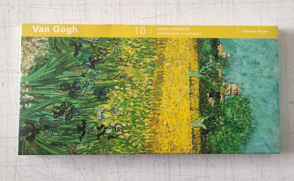 Set of 10 Notecards with Envelopes by Van Gogh - 4.5 X 9 Inches (10 Note Cards)