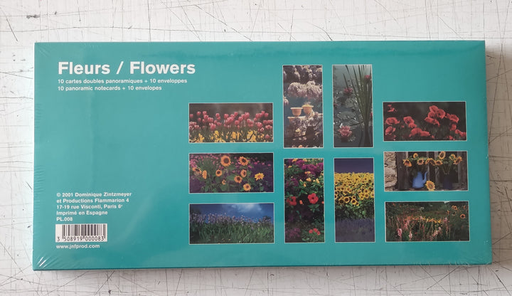 Fleurs / Flowers (10 Panoramic Notecard Wallet)