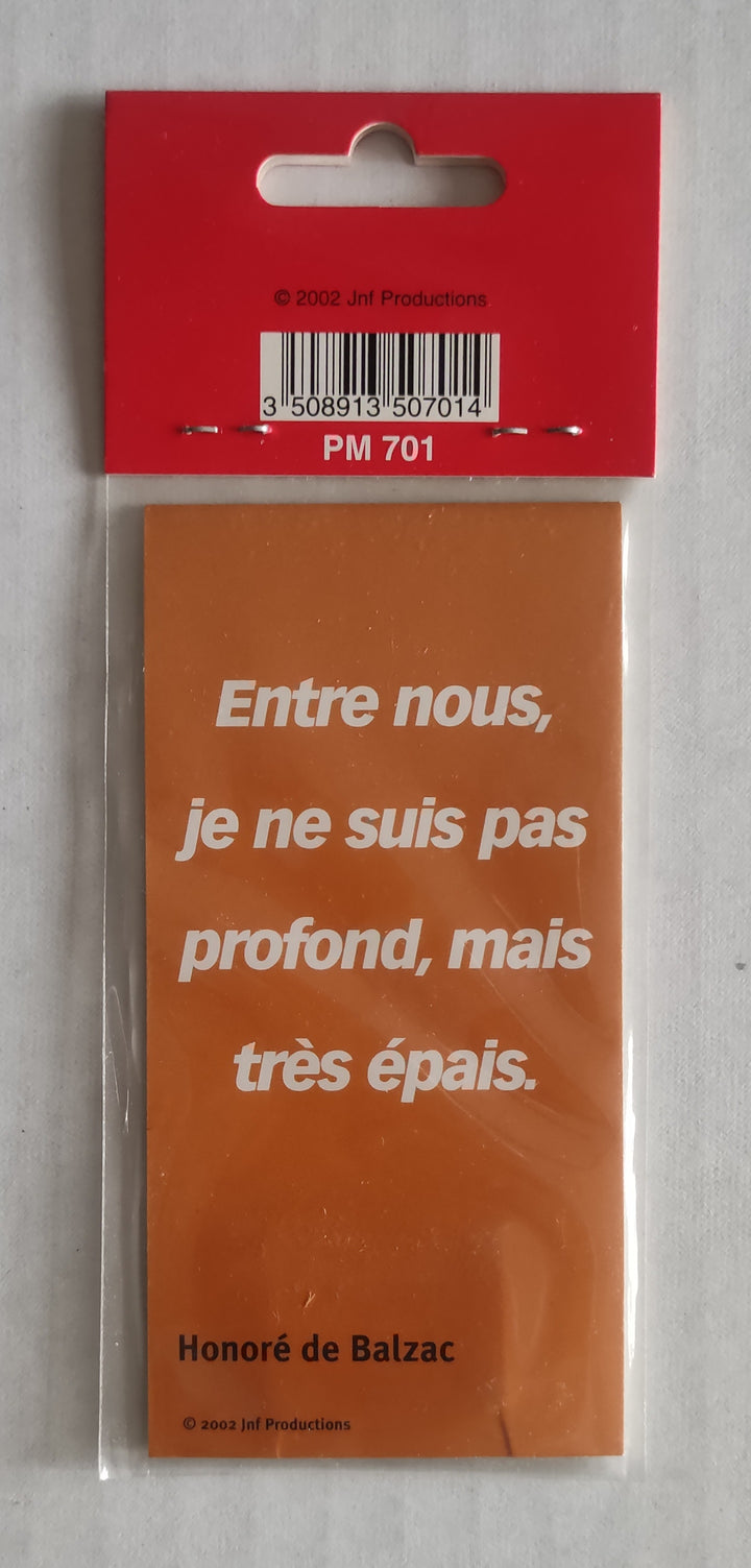 Honoré de Balzac (Magnetic Bookmark)