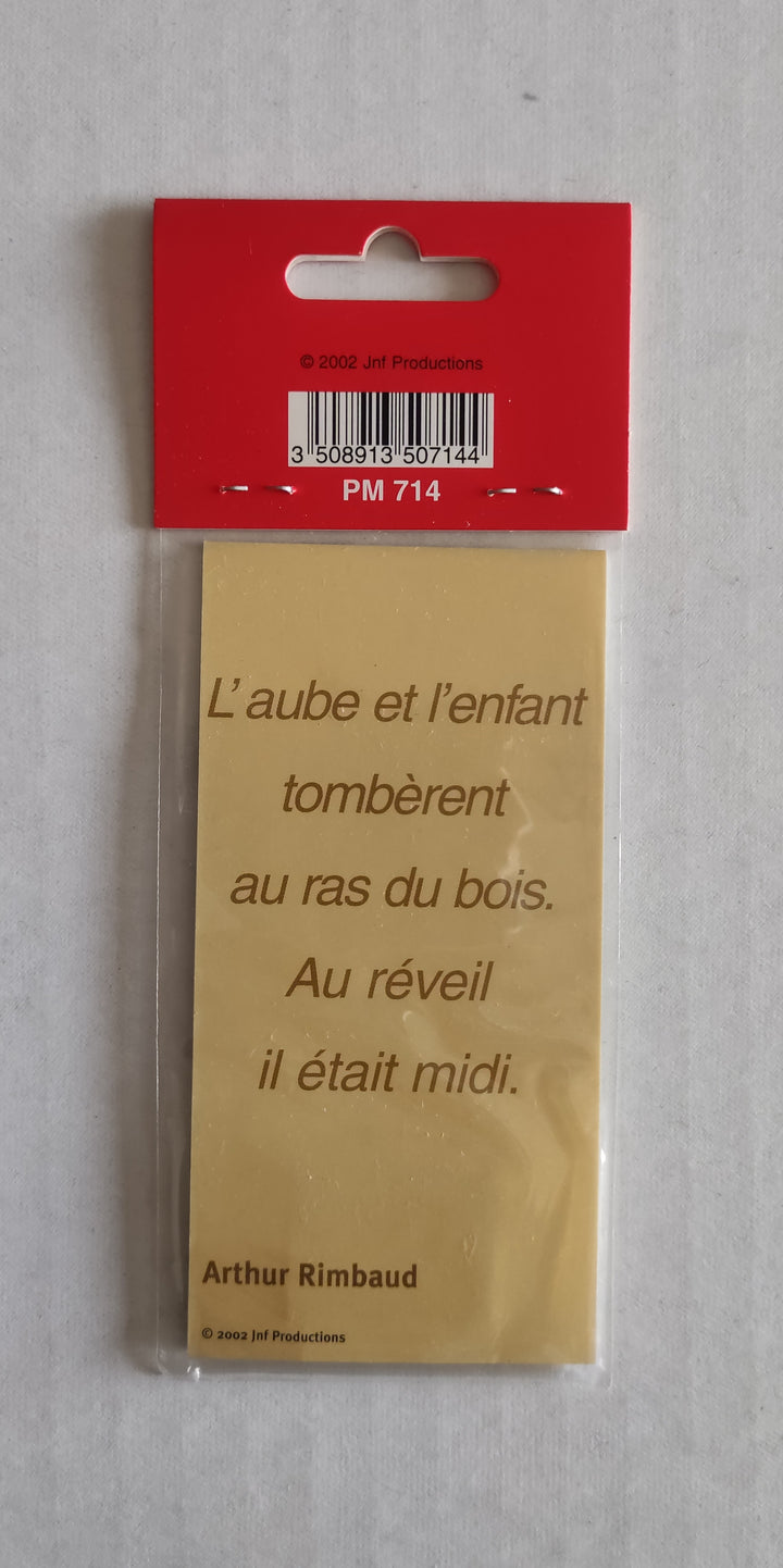 Arthur Rimbaud (Magnetic Bookmark)