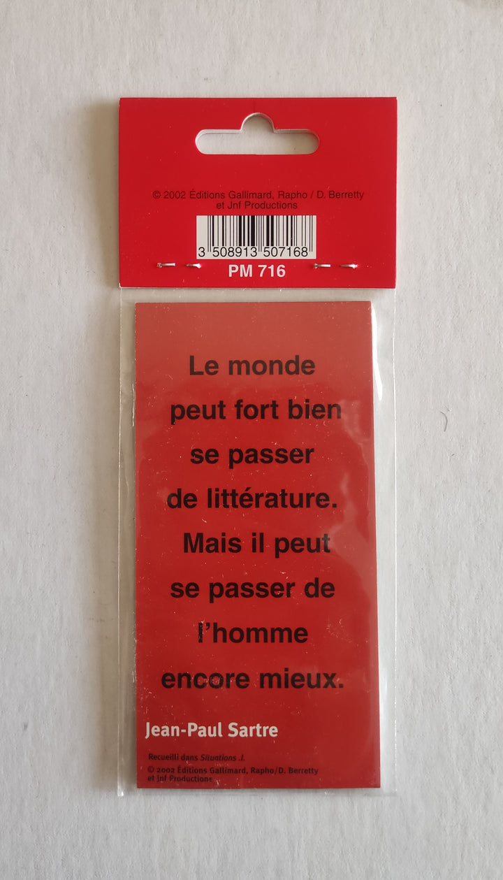 Jean-Paul Sartre (Magnetic Bookmark)