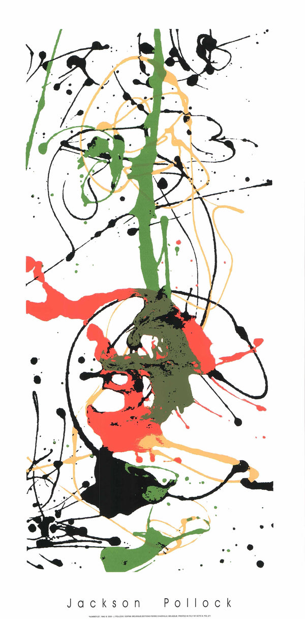 Number 23, 1949 by Jackson Pollock - 20 X 40 Inches (Silkscreen / Sérigraphie)