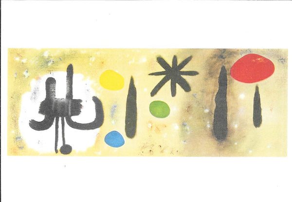 Painting, 1953 by Joan Miro - 4 X 6 Inches (10 Postcards)