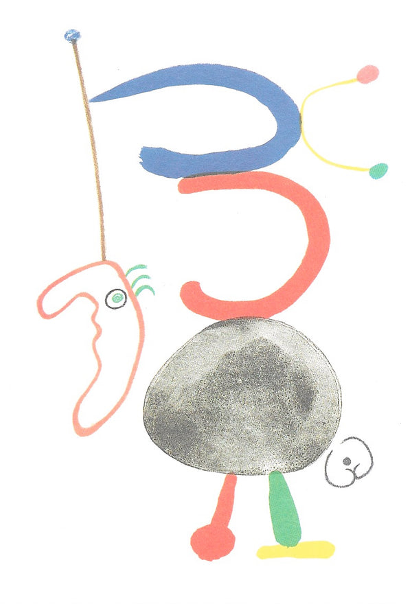 Parler Seul, 1950 by Joan Miro - 4 X 6 Inches (10 Postcards)