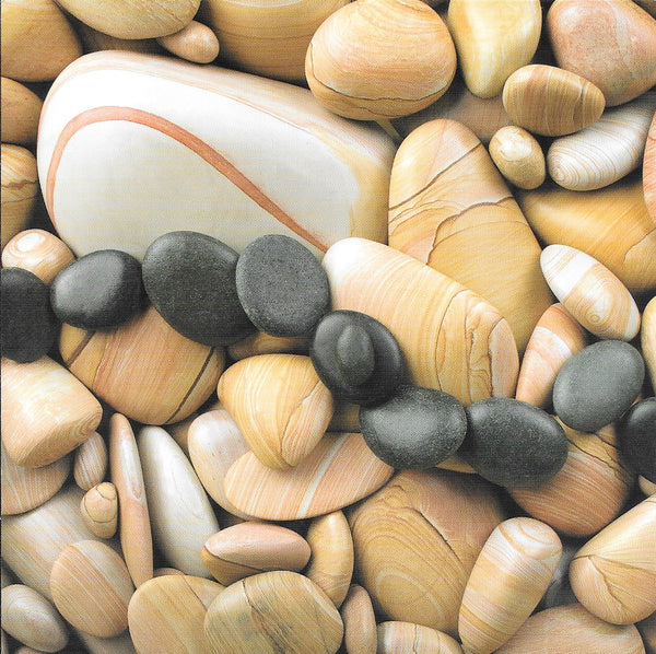 Pebble-Composition 1 by Laurent Pinsard - 6 X 6 Inches (10 Postcards)