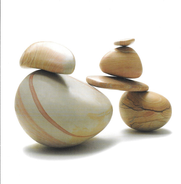 Pebble-Composition 3 by Laurent Pinsard - 6 X 6 Inches (10 Postcards)