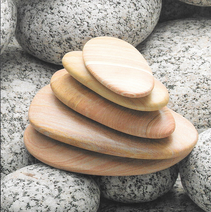 Pebble Composition by Laurent Pinsard - 6 X 6 Inches (10 Postcards)