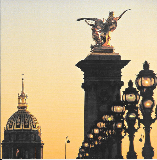 Pont Alexandre III by Christian Sarramon - 6 X 6 Inches (10 Postcards)