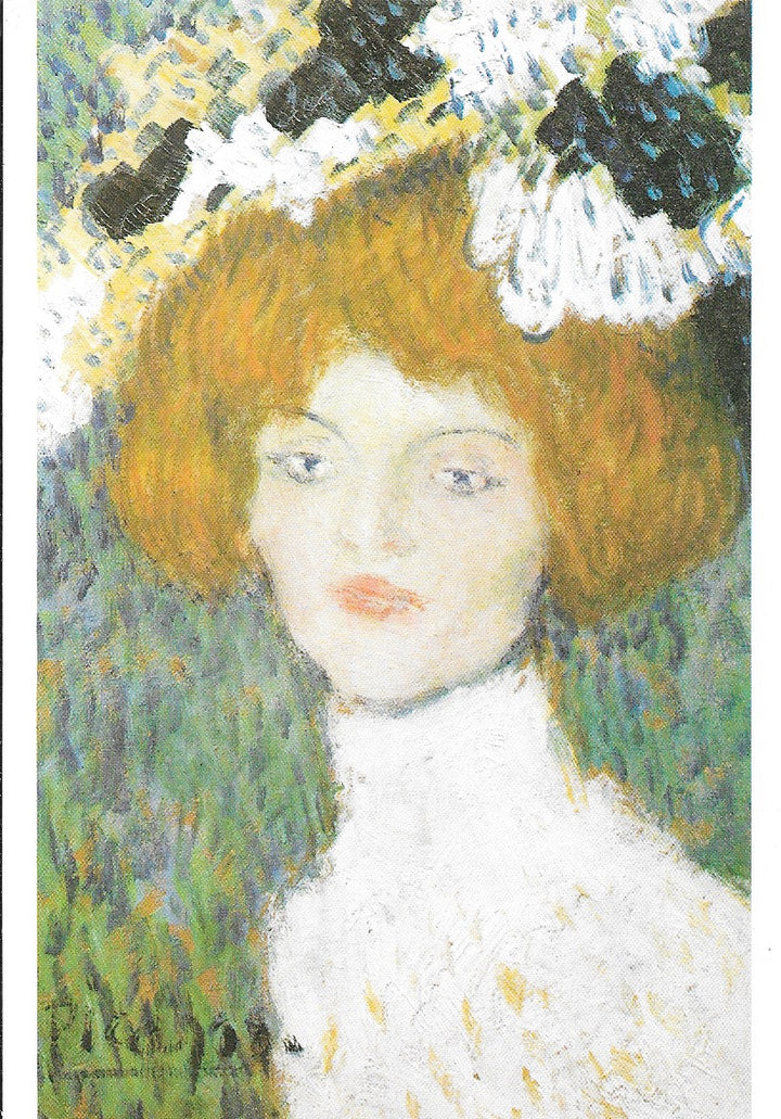 Portait of a woman, 1901 by Pablo Picasso - 4 X 6 Inches (10 Postcards) 