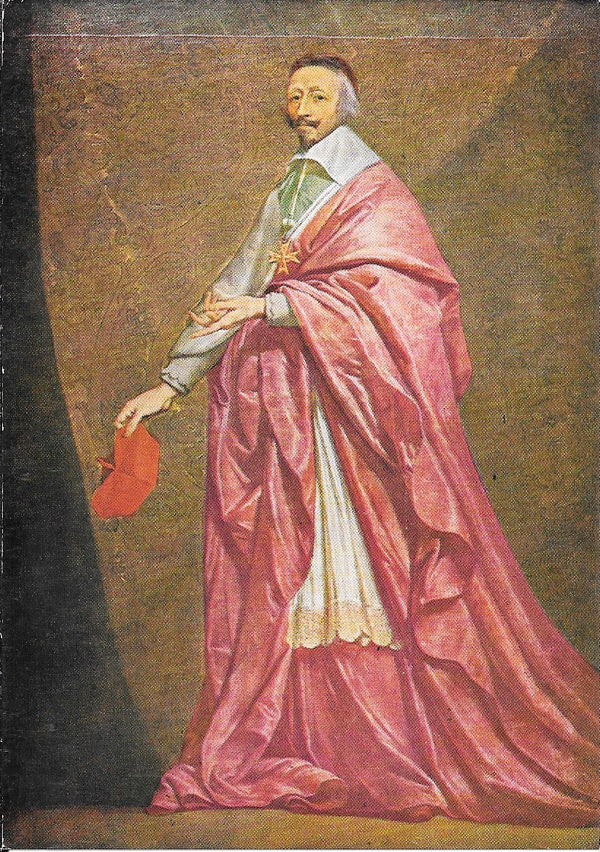 Portrait du Cardinal de Richelieu by Philippe de Champaigne - 4 X 6 Inches (10 Postcards)