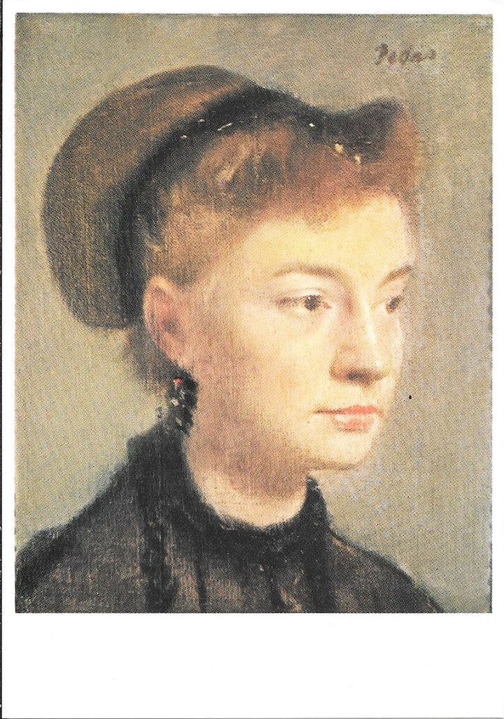 Portrait of a Young Woman by Edgar Degas - 4 X 6 Inches (10 Postcards)