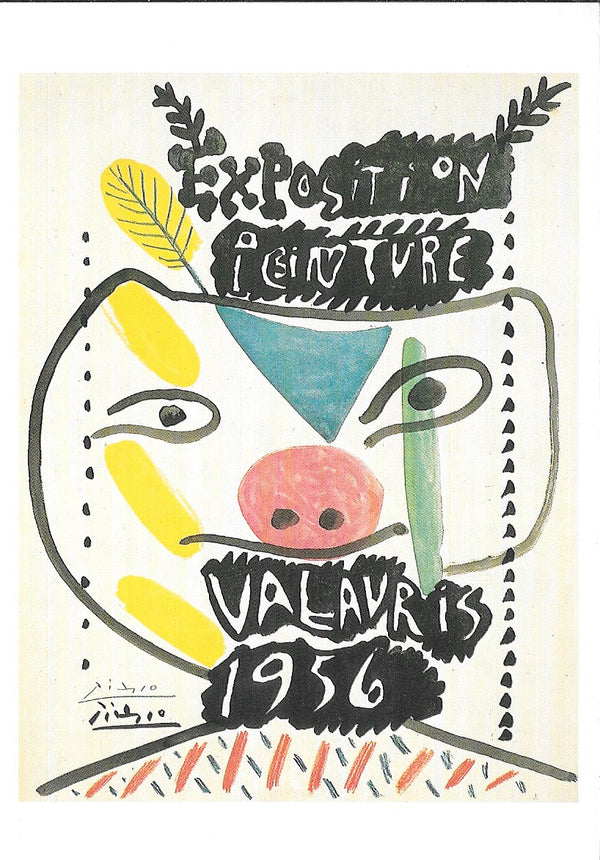 Poster for an Exhibition in Vallauris,1956 by Pablo Picasso - 4 X 6 Inches (10 Postcards)