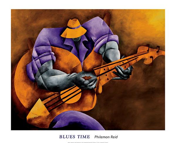 Blues Time by Philemon Reid - 26 X 32 Inches (Art Print)