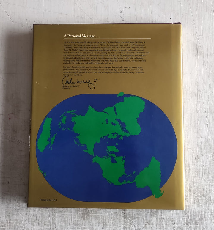 Contemporary World Atlas by Rand McNally (Hardcover Book 1986)