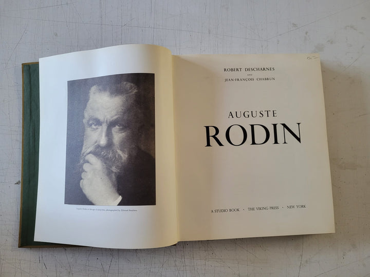 Auguste Rodin by Robert Descharnes (Vintage Hardcover Book 1st EDITION 1967)