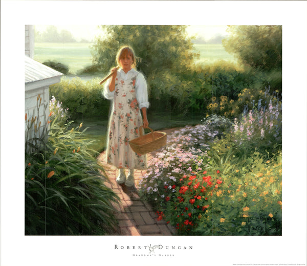 Grandma's Garden by Robert Duncan - 24 X 28 Inches (Art Print)