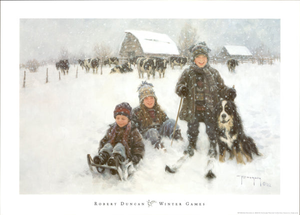 Winter Games, 2002 by Robert Duncan - 22 X 31 Inches (Art Print)