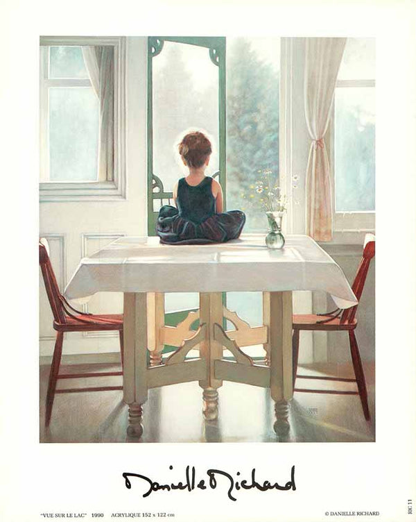 View on the Lake, 1990 by Danielle Richard - 10 X 12 Inches (Offset Lithograph)